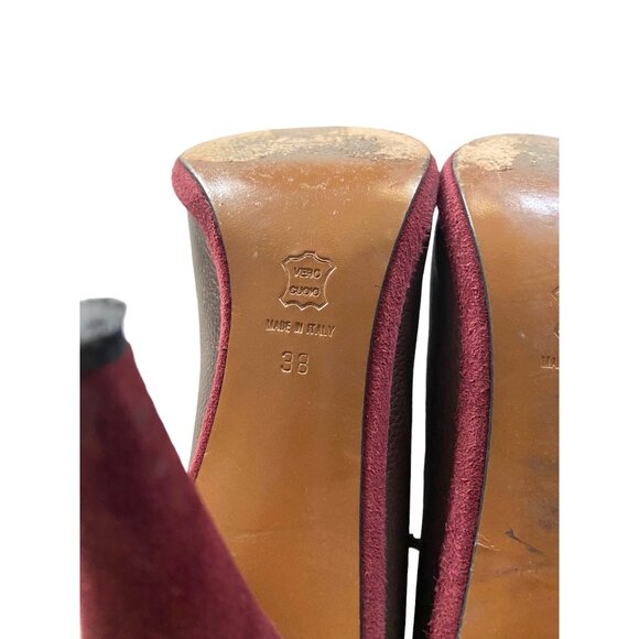 Missoni Leather Ankle Strap Pumps Brown Size 38 Stealth Wealth Boho Glam Classic - Picture 9 of 13